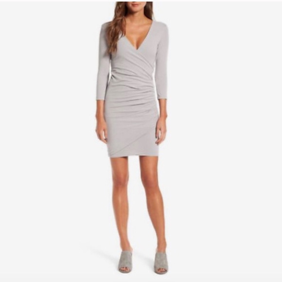 James Perse Dresses & Skirts - | James Perse 3/4 sleeve fitted wrap dress 3 | L